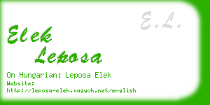 elek leposa business card